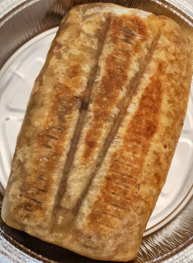El Sancho Grande Burrito.