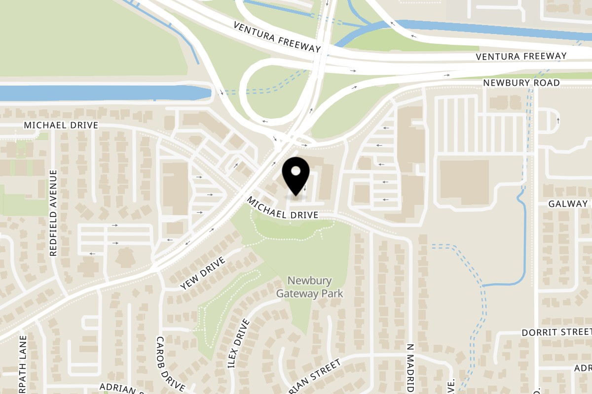 Map showing the location of El Sancho Loco on 2271 Michael Dr in Newbury Park